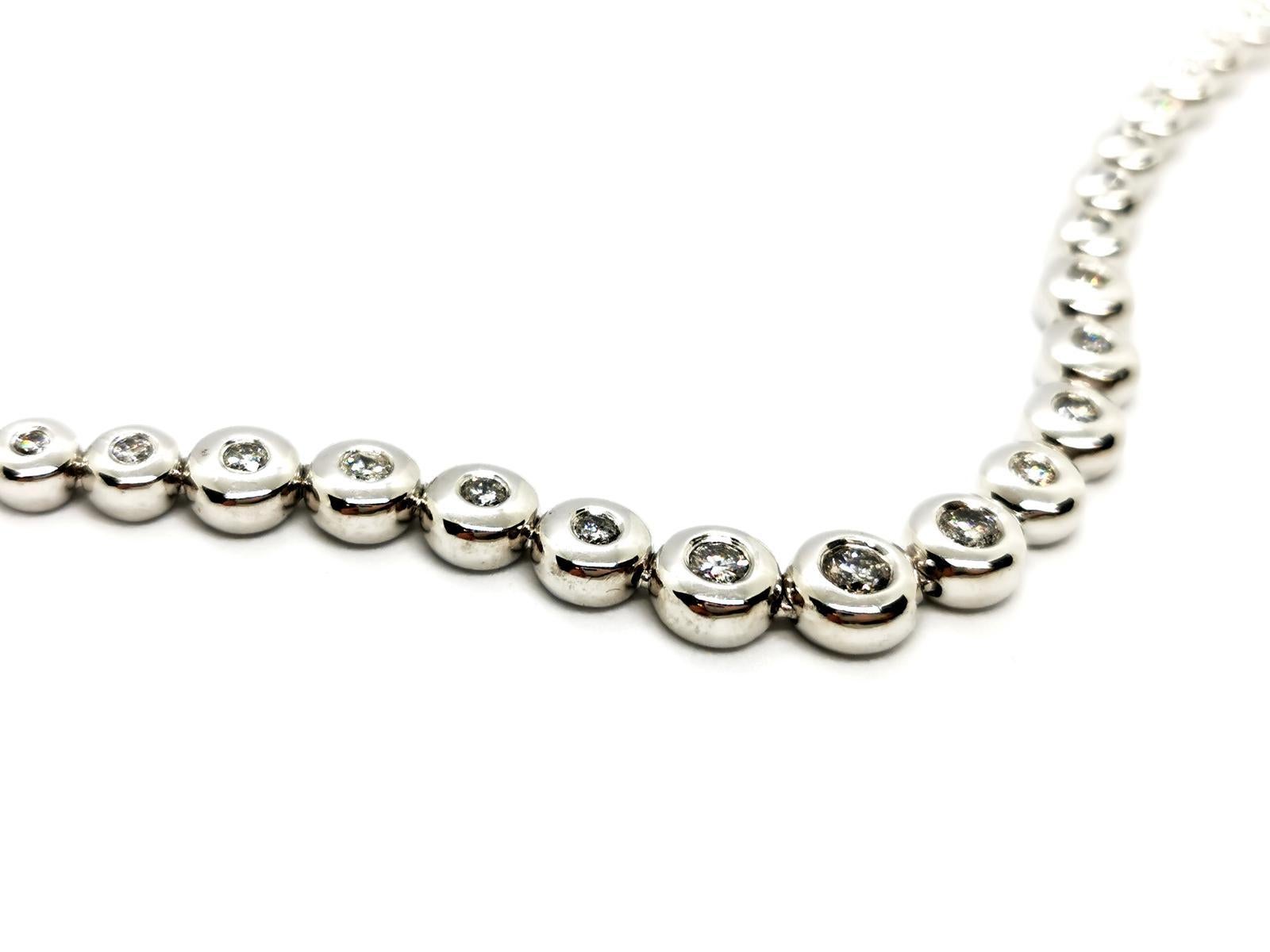 Chain Necklace White Gold Diamond 4