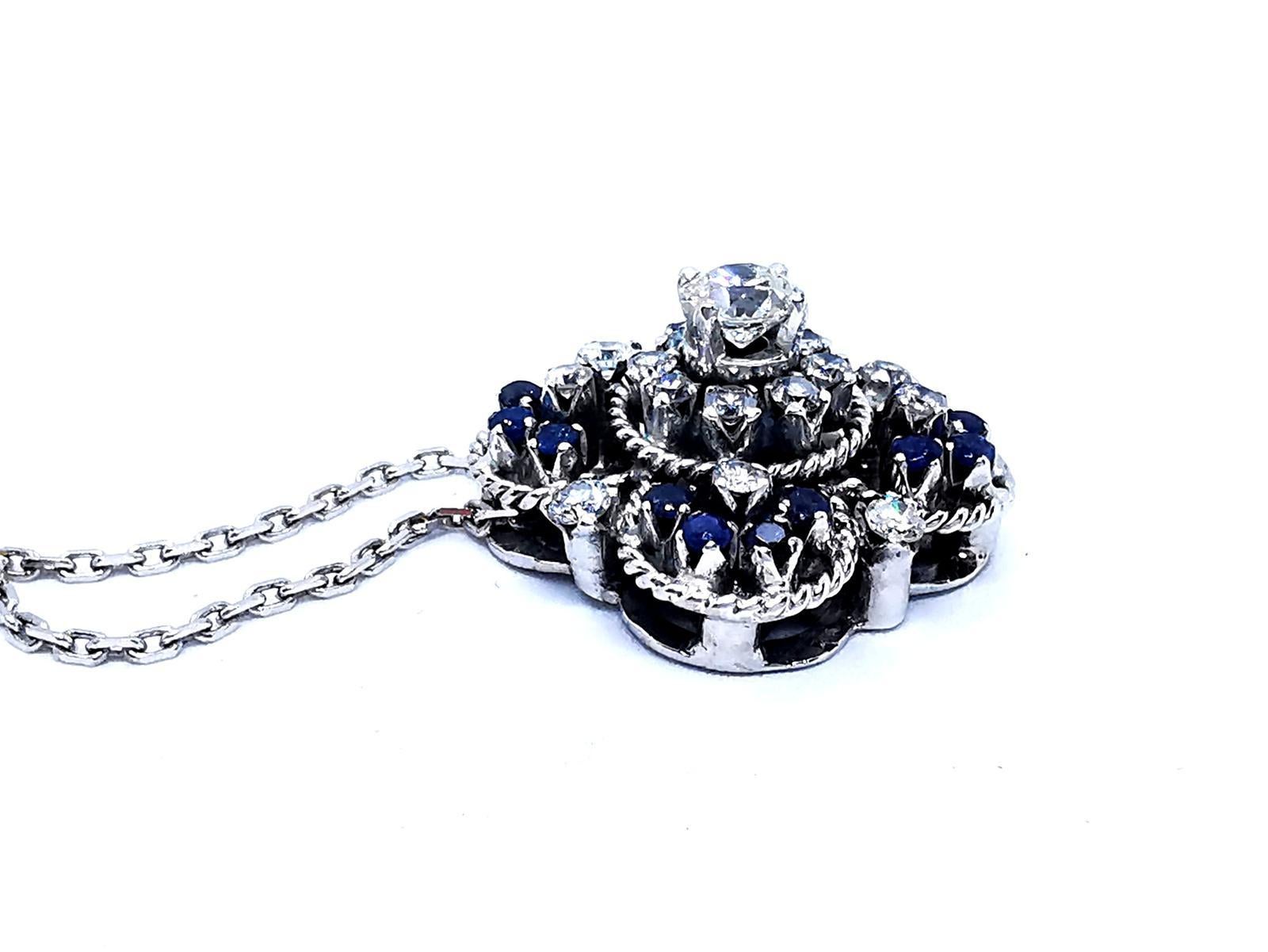 Chain Necklace White Gold Diamond 7