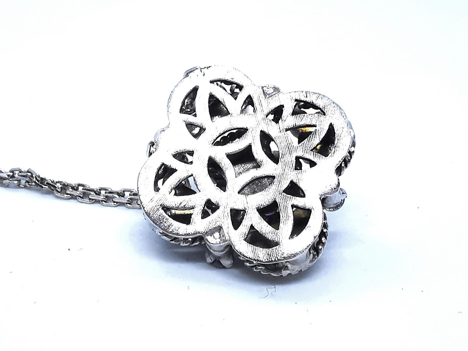 Chain Necklace White Gold Diamond 8