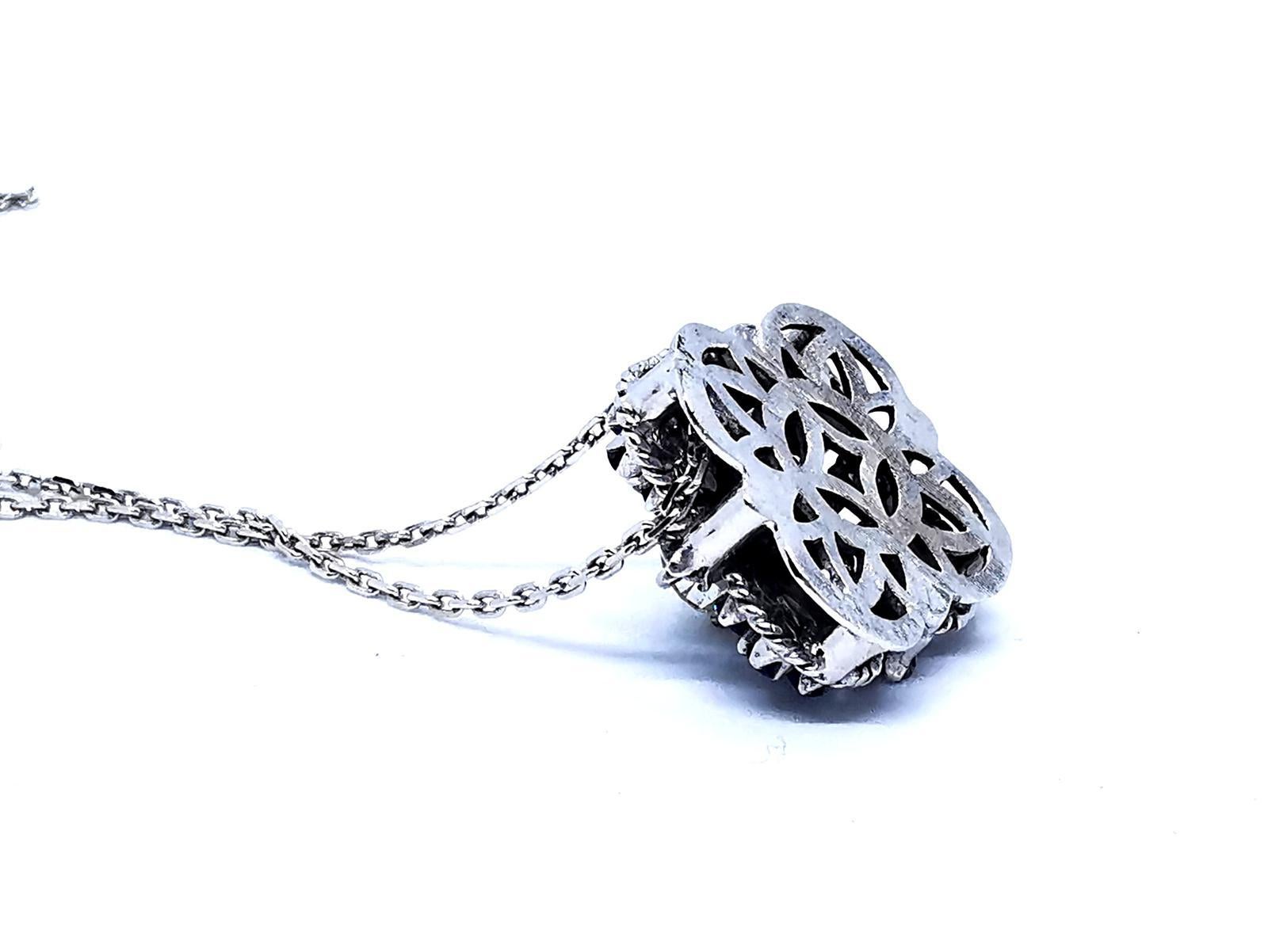 Chain Necklace White Gold Diamond 9