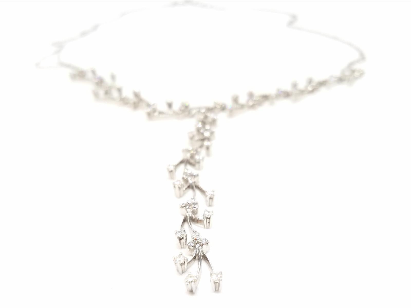 Chain Necklace White GoldDiamond For Sale 10