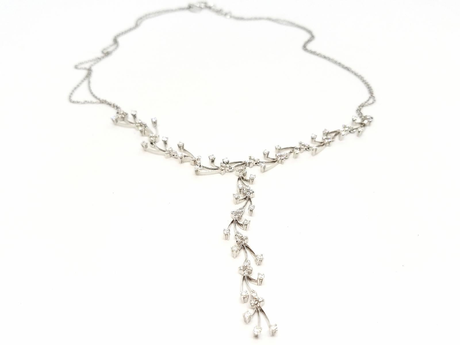 Chain Necklace White GoldDiamond For Sale 11