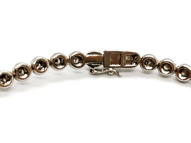 White Glass Diamond Chain Belt