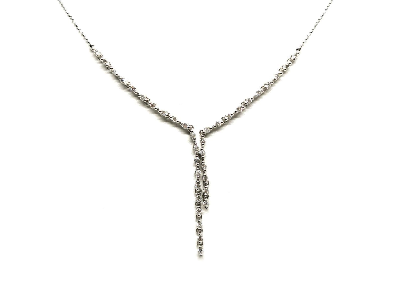 Chain Necklace White GoldDiamond For Sale 1