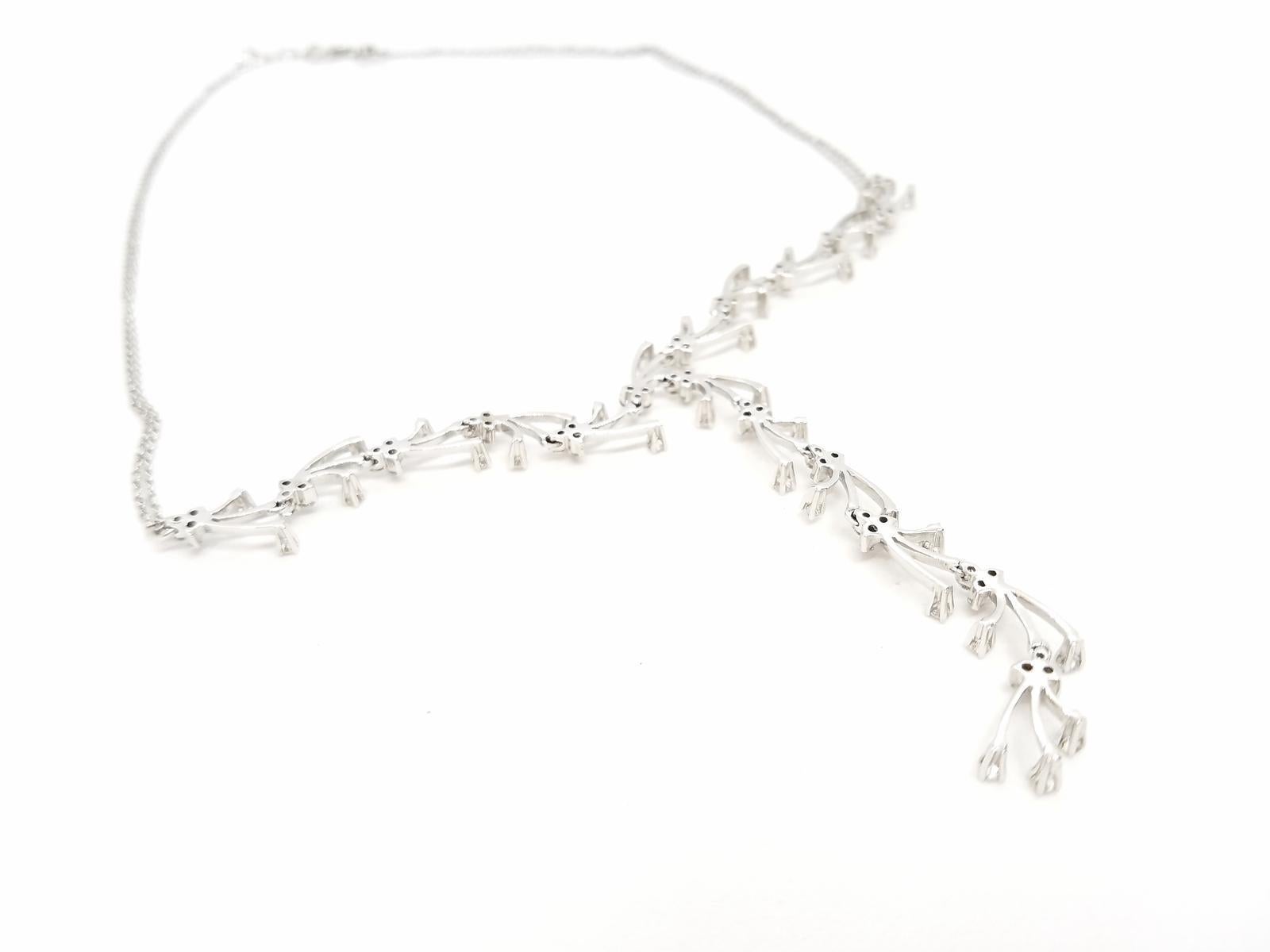 Chain Necklace White GoldDiamond For Sale 4