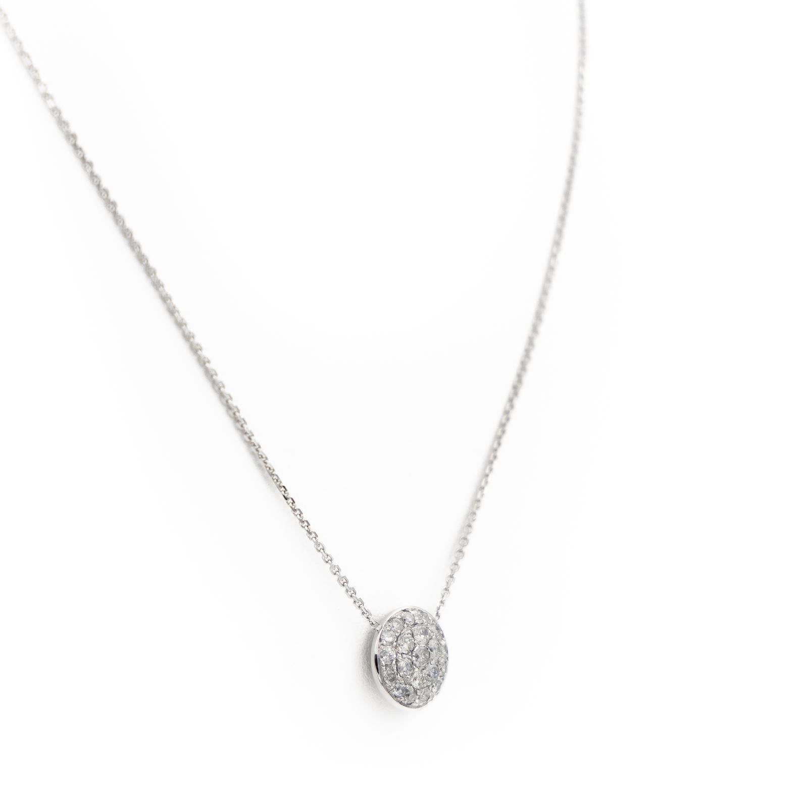Chain Necklace White Gold Diamond 1