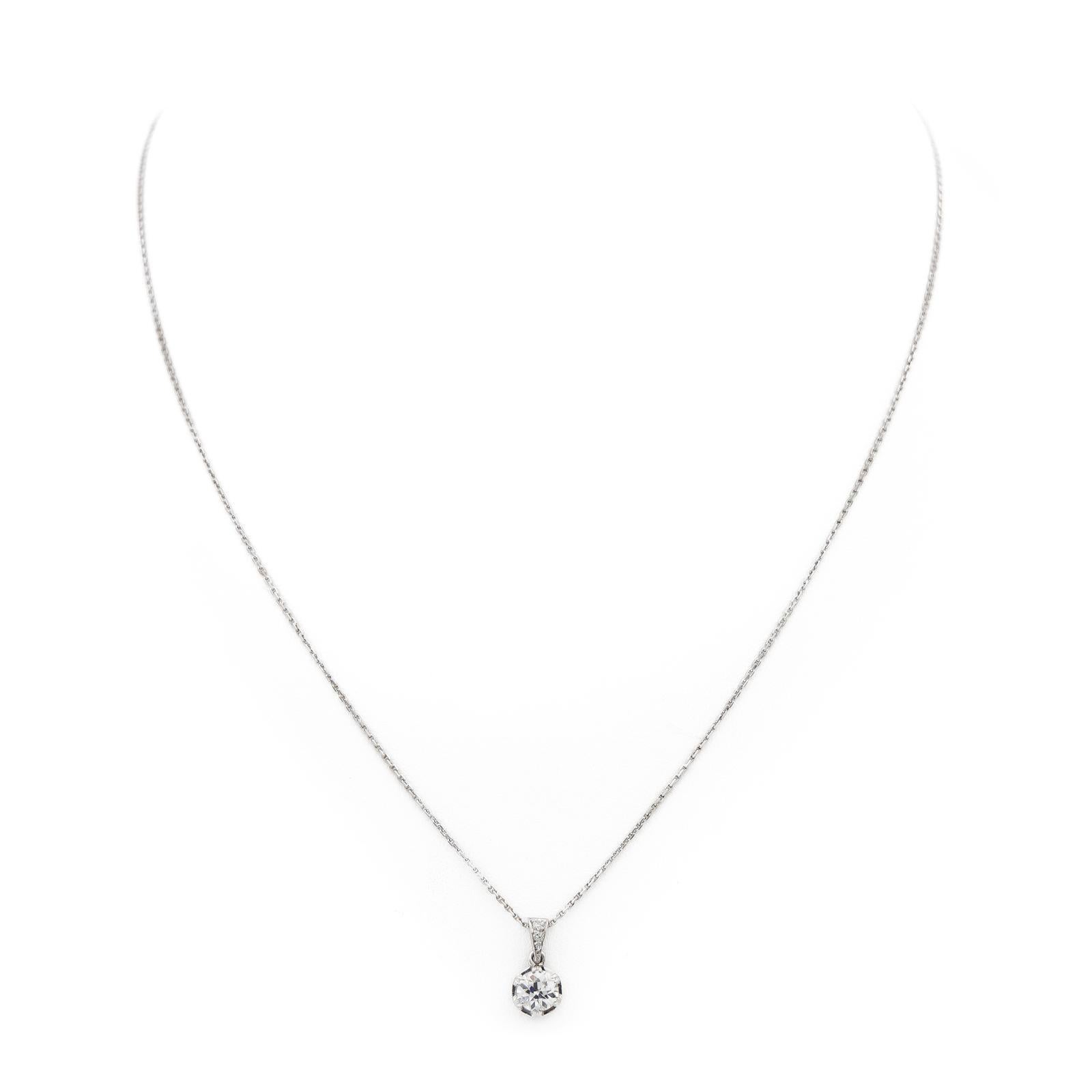 Chain Necklace White GoldDiamond For Sale 3