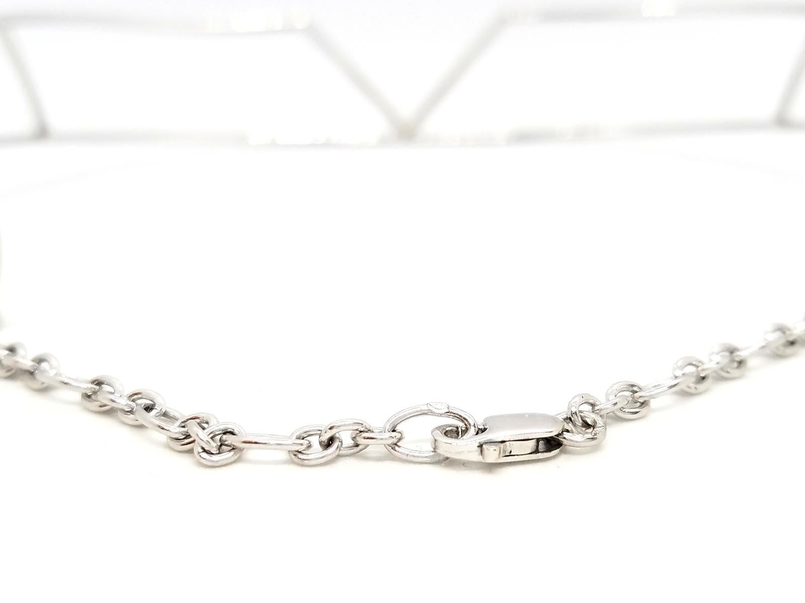 Chain Necklace White GoldDiamond For Sale 5