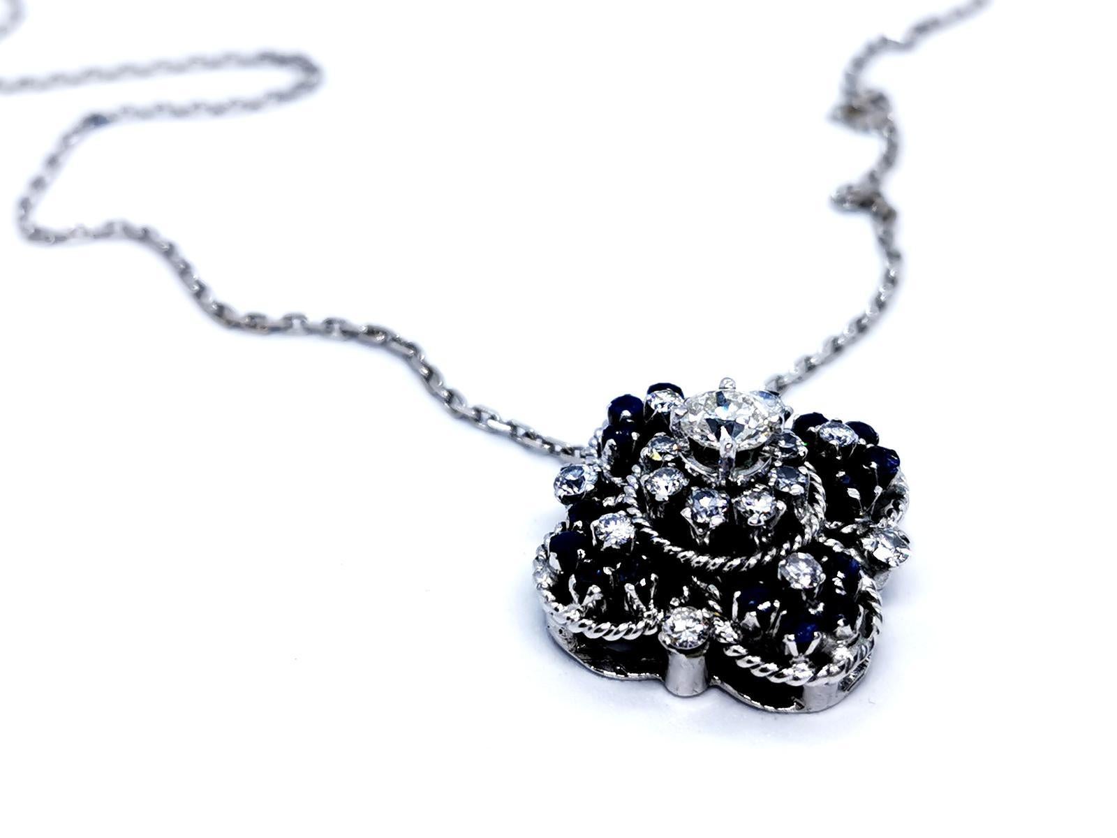 Chain Necklace White Gold Diamond 5