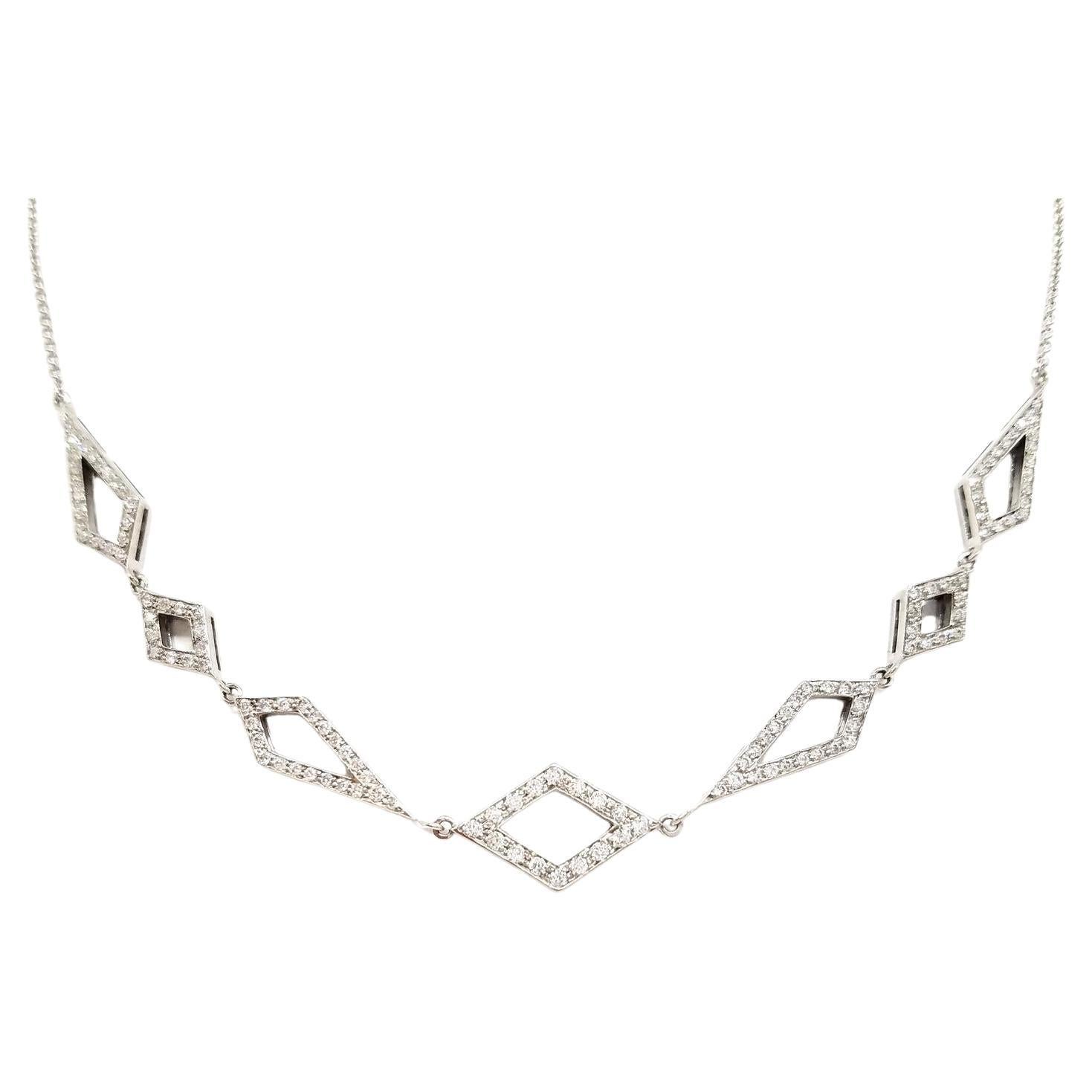Chain Necklace White GoldDiamond