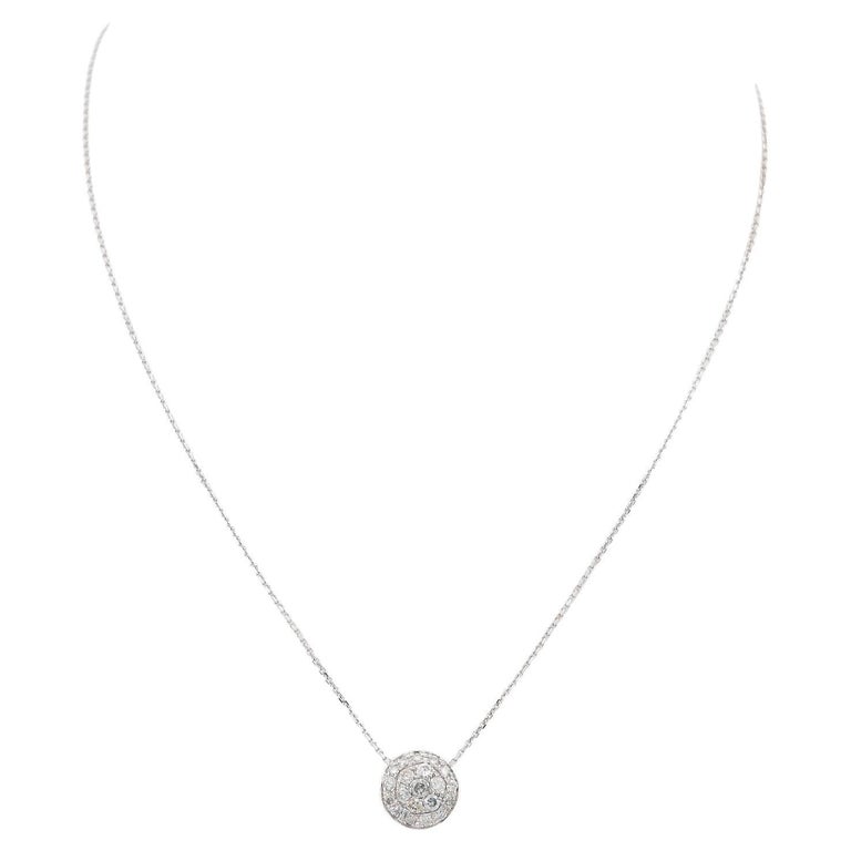 Chain Necklace White Gold Diamond For Sale at 1stDibs