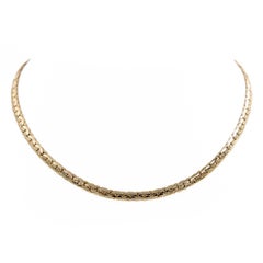 Chain Necklace Yellow Gold Diamond