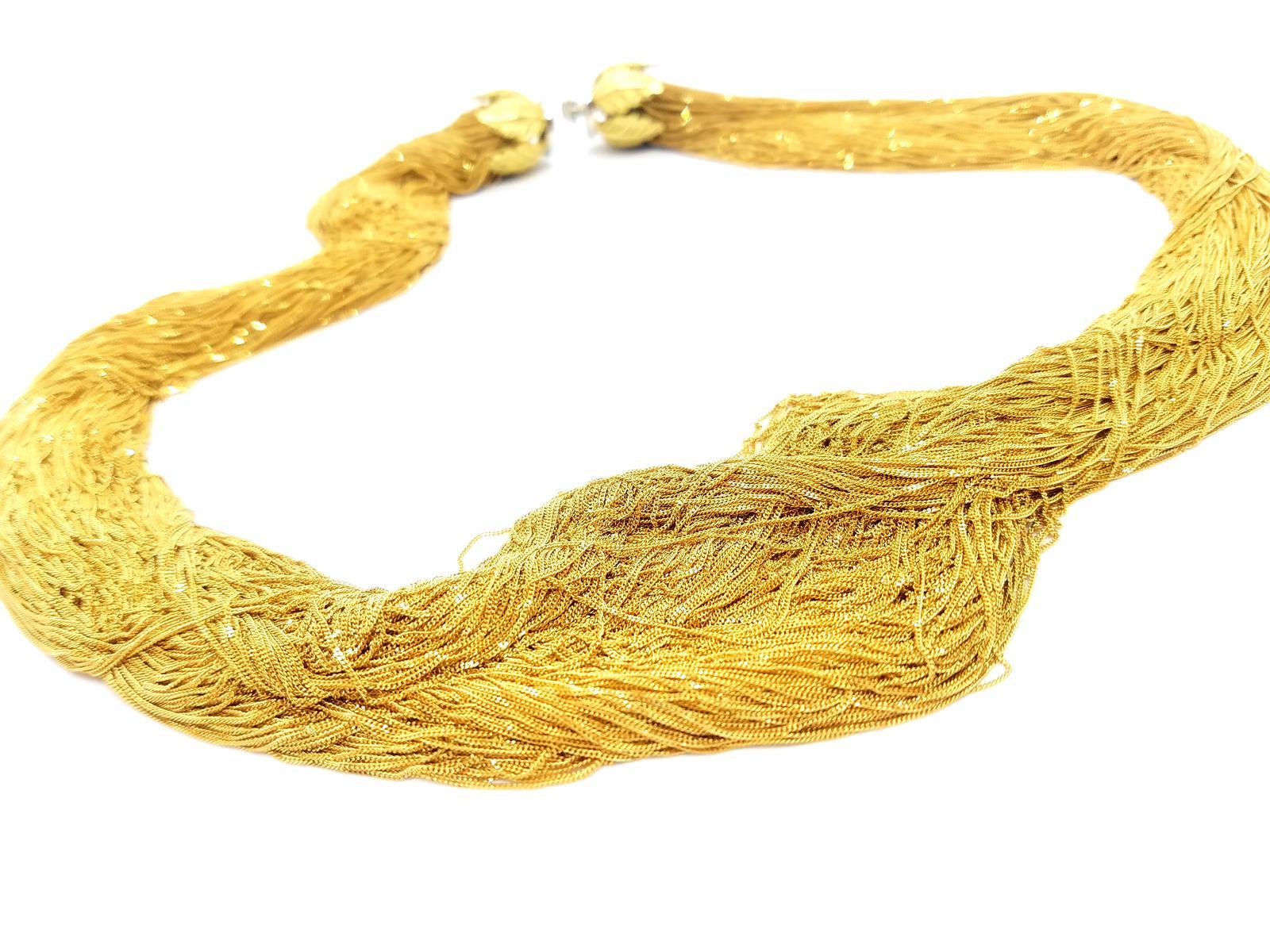 Chaîne collier en or jaune en vente 8
