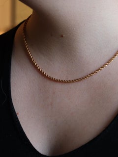 Chaîne collier en or jaune