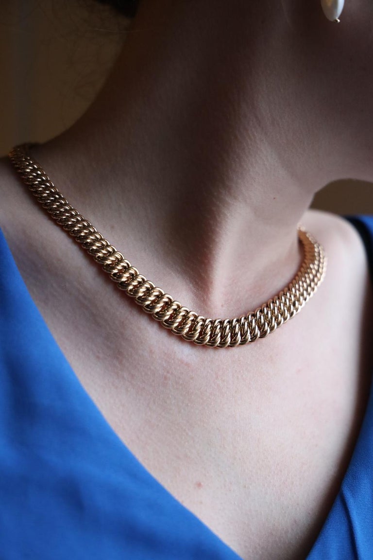 Chain Necklace Yellow Gold For Sale at 1stDibs