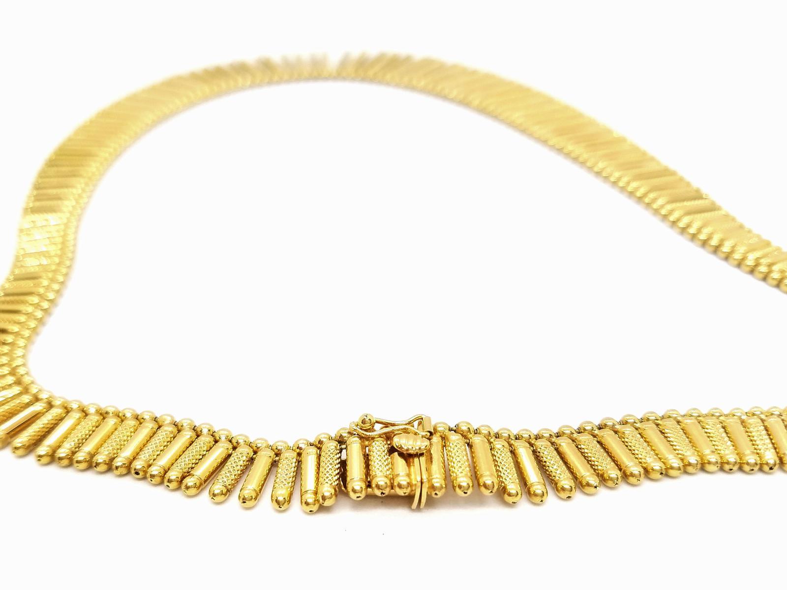 Kette Halskette Gelbgold im Zustand „Hervorragend“ im Angebot in PARIS, FR