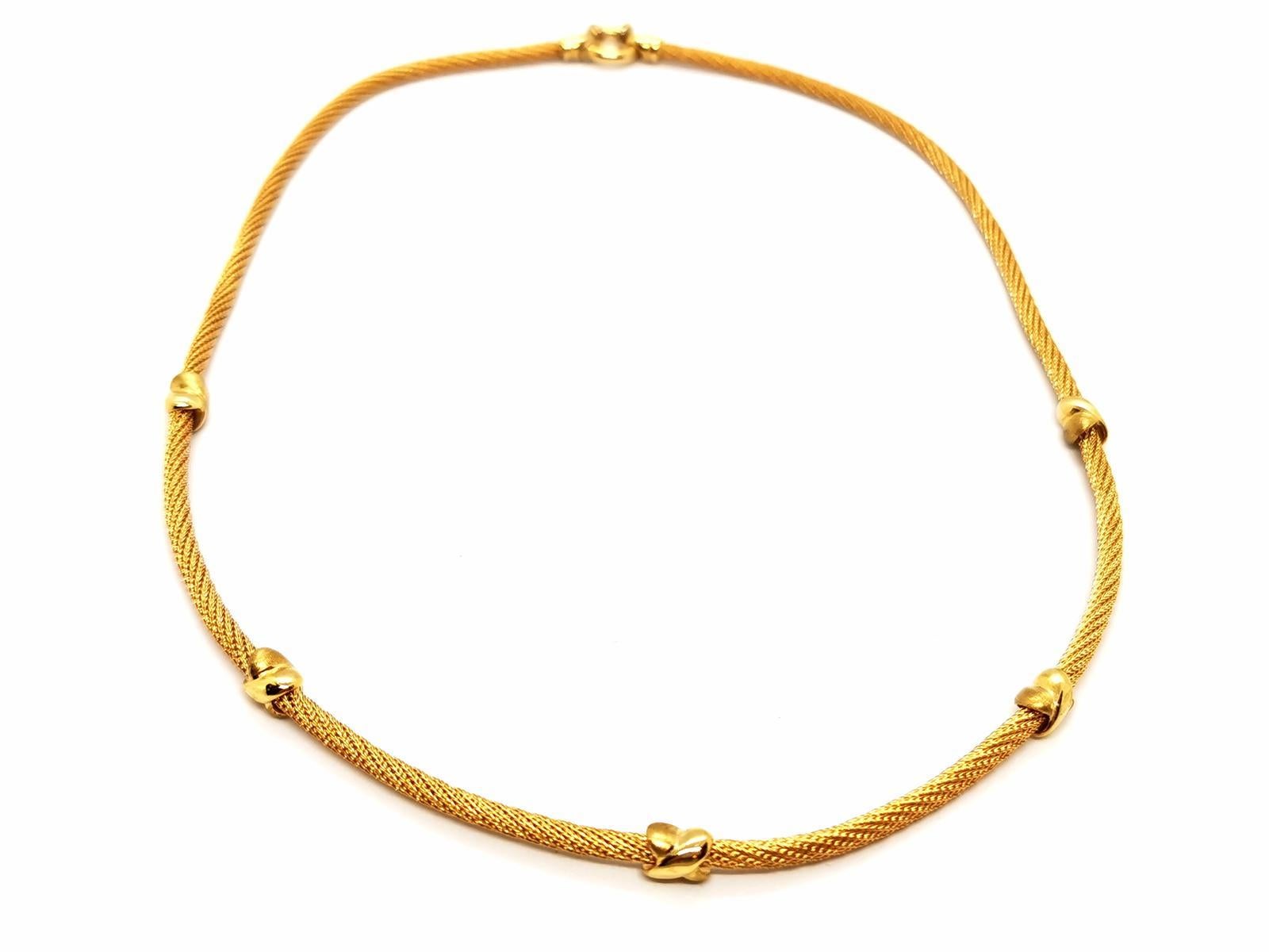 Chain Necklace Yellow Gold In Excellent Condition For Sale In PARIS, FR