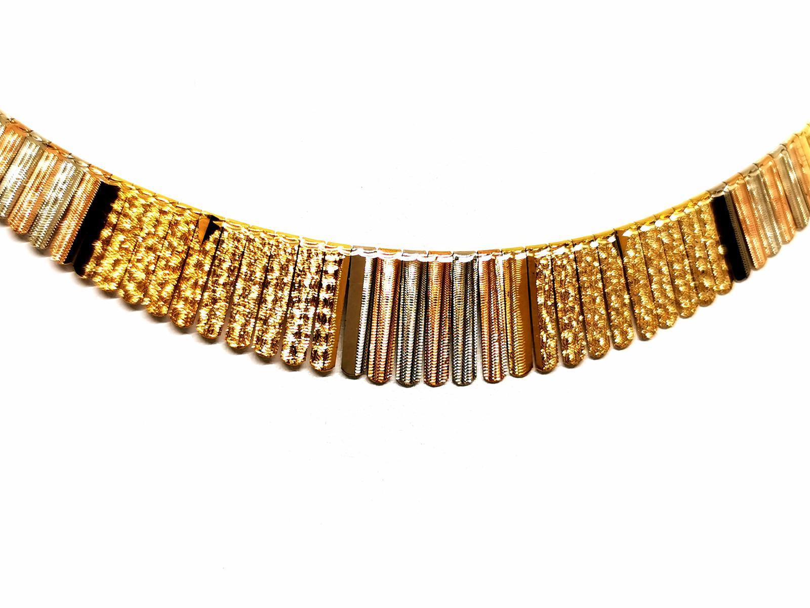 collana maglia marinara oro