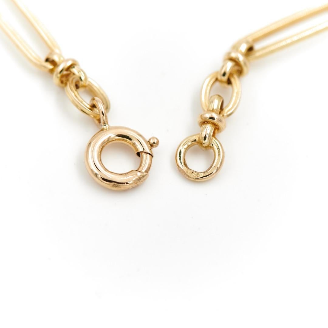 Chain Necklace Yellow Gold In New Condition For Sale In PARIS, FR