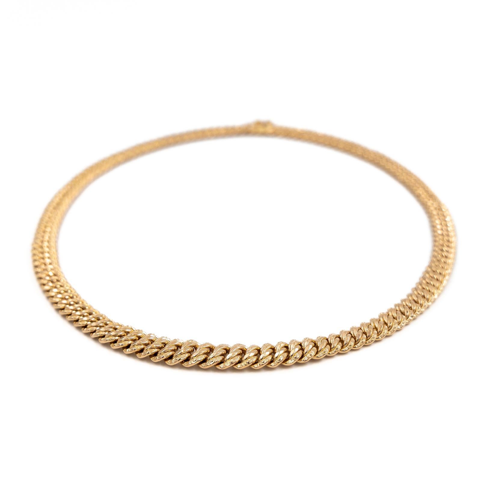 Chain Necklace Yellow Gold In Excellent Condition In PARIS, FR
