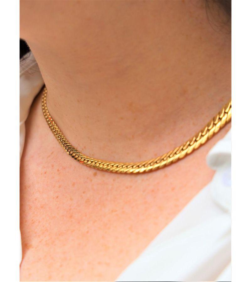 Kette Halskette Gelbgold im Zustand „Hervorragend“ im Angebot in PARIS, FR