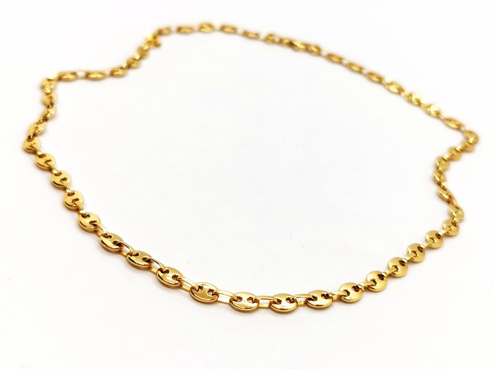 Kette Halskette Gelbgold im Zustand „Hervorragend“ im Angebot in PARIS, FR