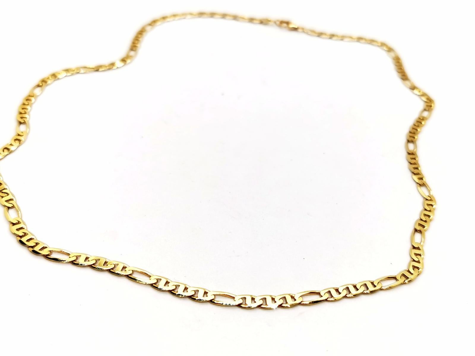 Chain Necklace Yellow Gold In Excellent Condition For Sale In PARIS, FR