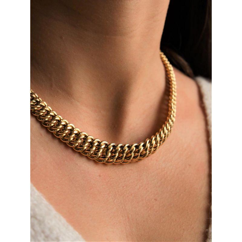 Chain Necklace Yellow Gold In Excellent Condition For Sale In PARIS, FR