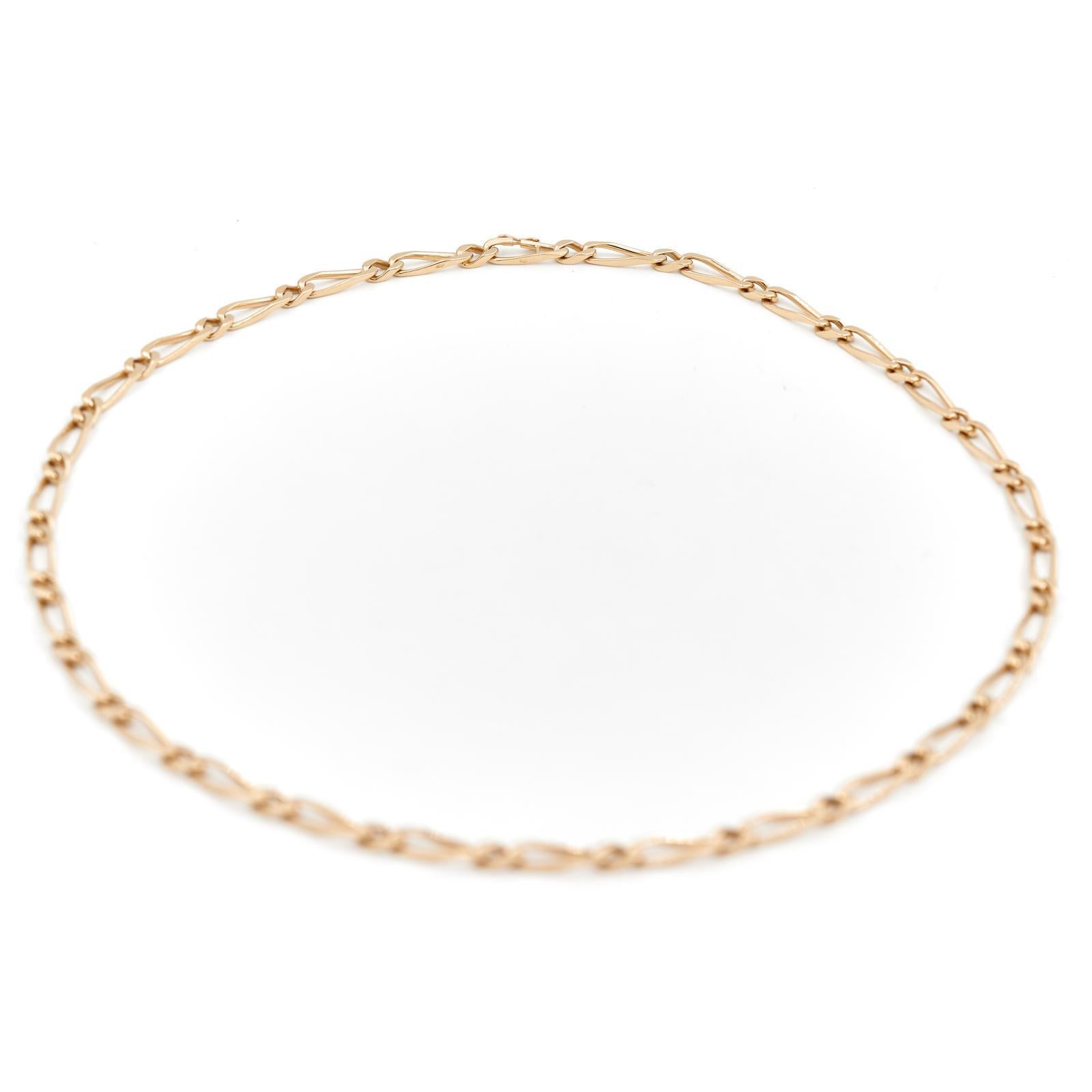 Kette Halskette Gelbgold im Zustand „Hervorragend“ im Angebot in PARIS, FR