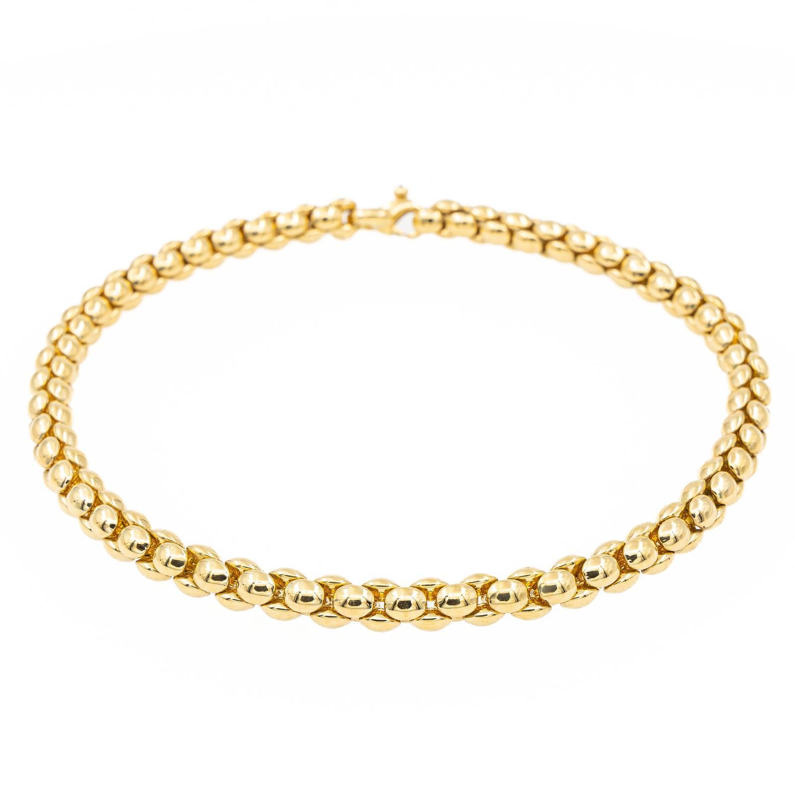 Chain Necklace Yellow Gold In Excellent Condition For Sale In PARIS, FR