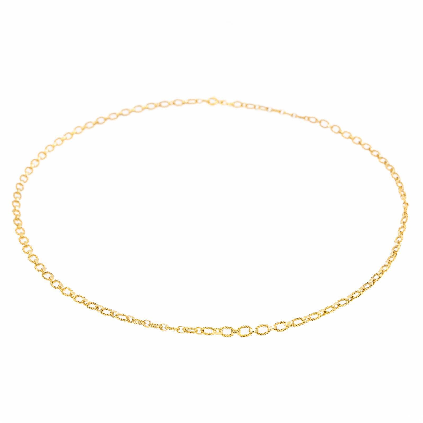 Collana a catena in oro giallo In condizioni ottime in vendita a PARIS, FR