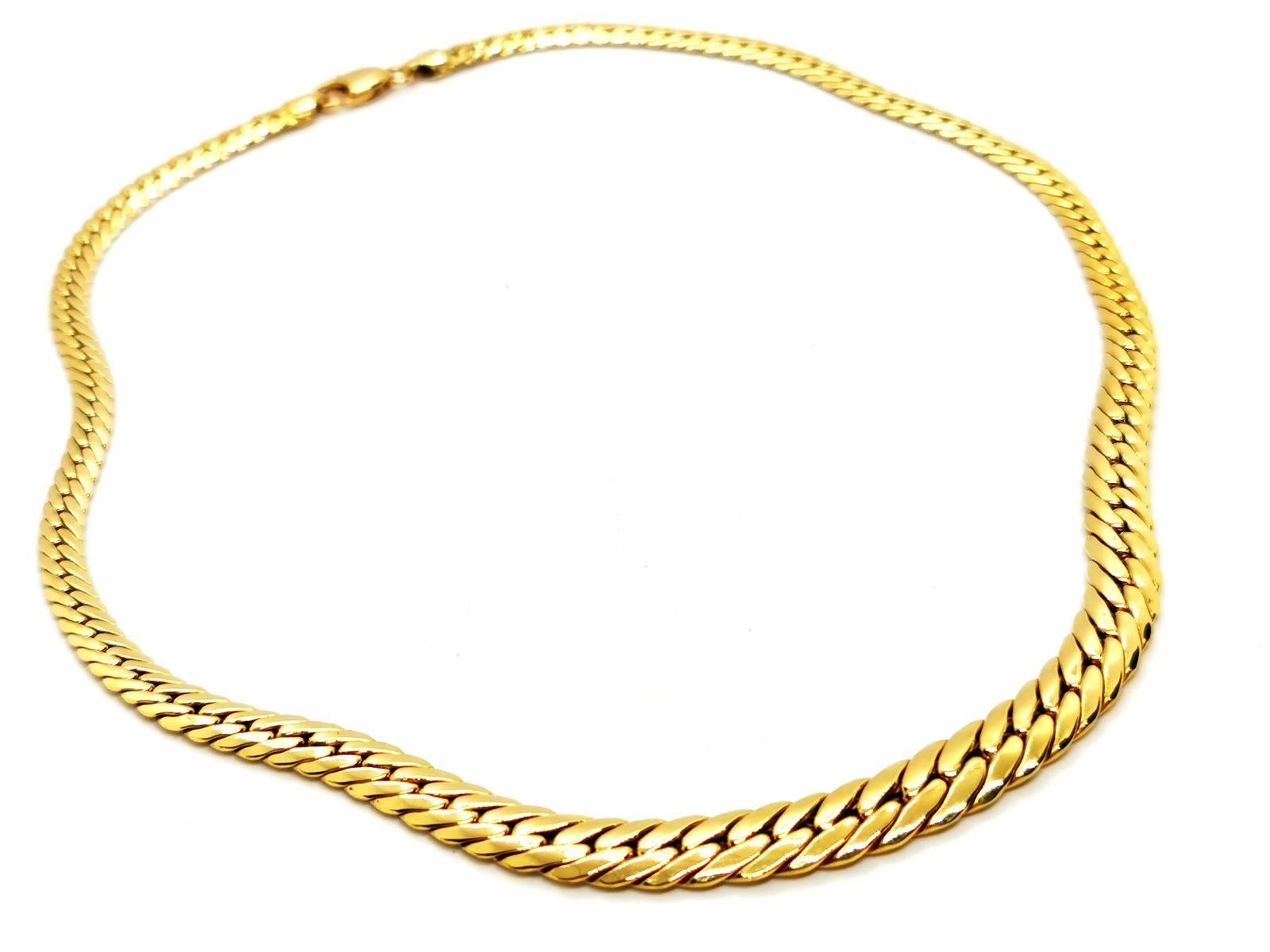 Kette Halskette Gelbgold Damen im Angebot