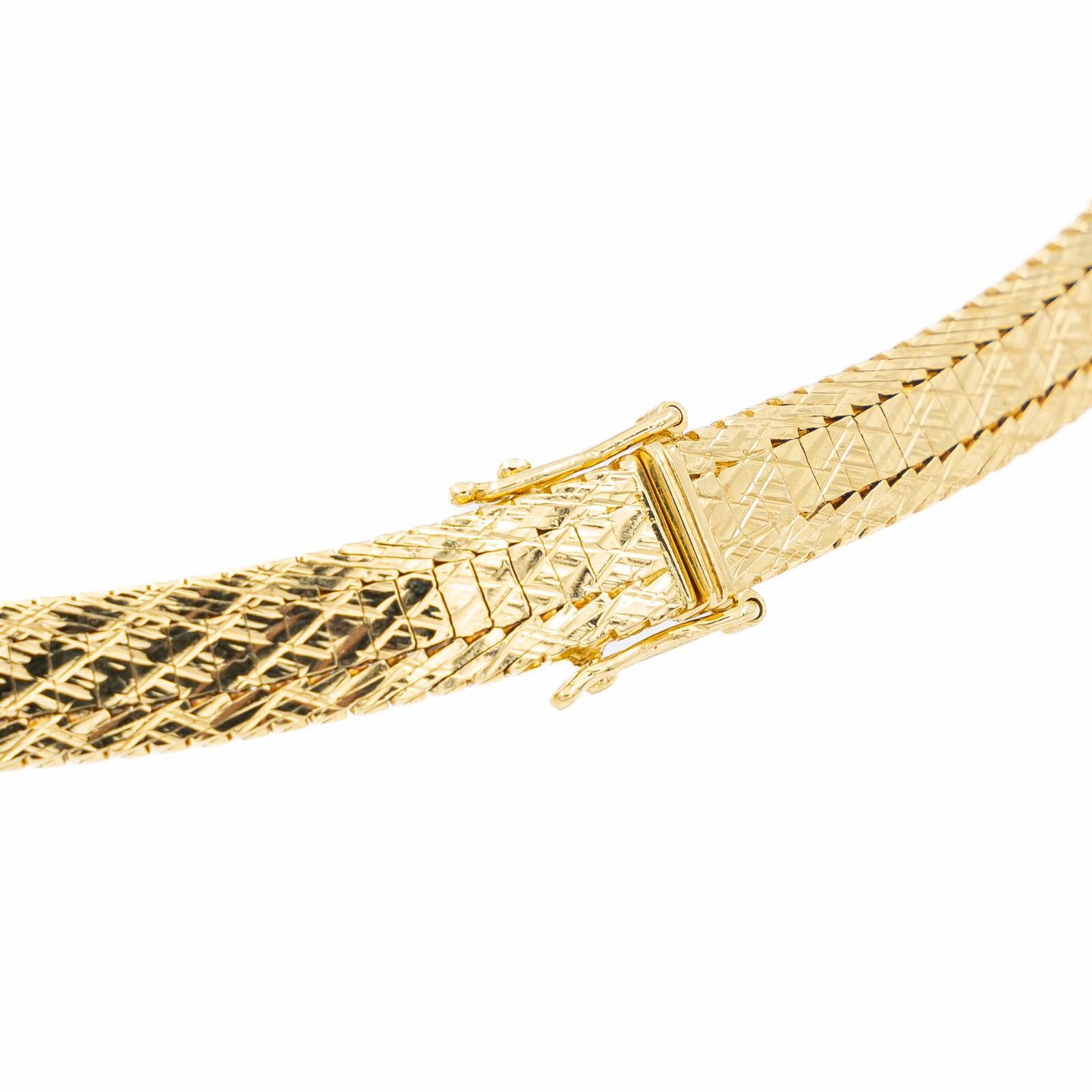Kette Halskette Gelbgold Damen im Angebot