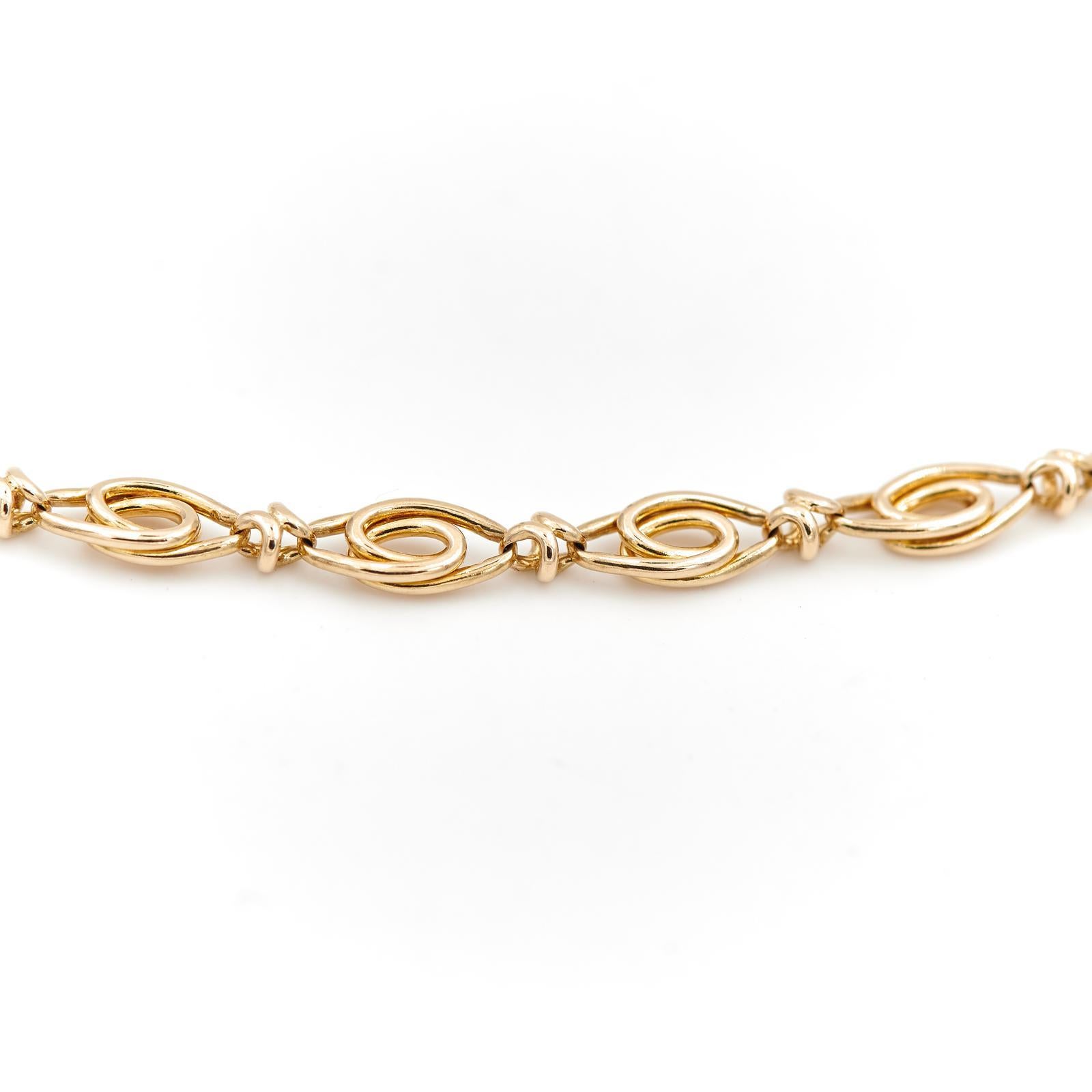 Kette Halskette Gelbgold Damen im Angebot