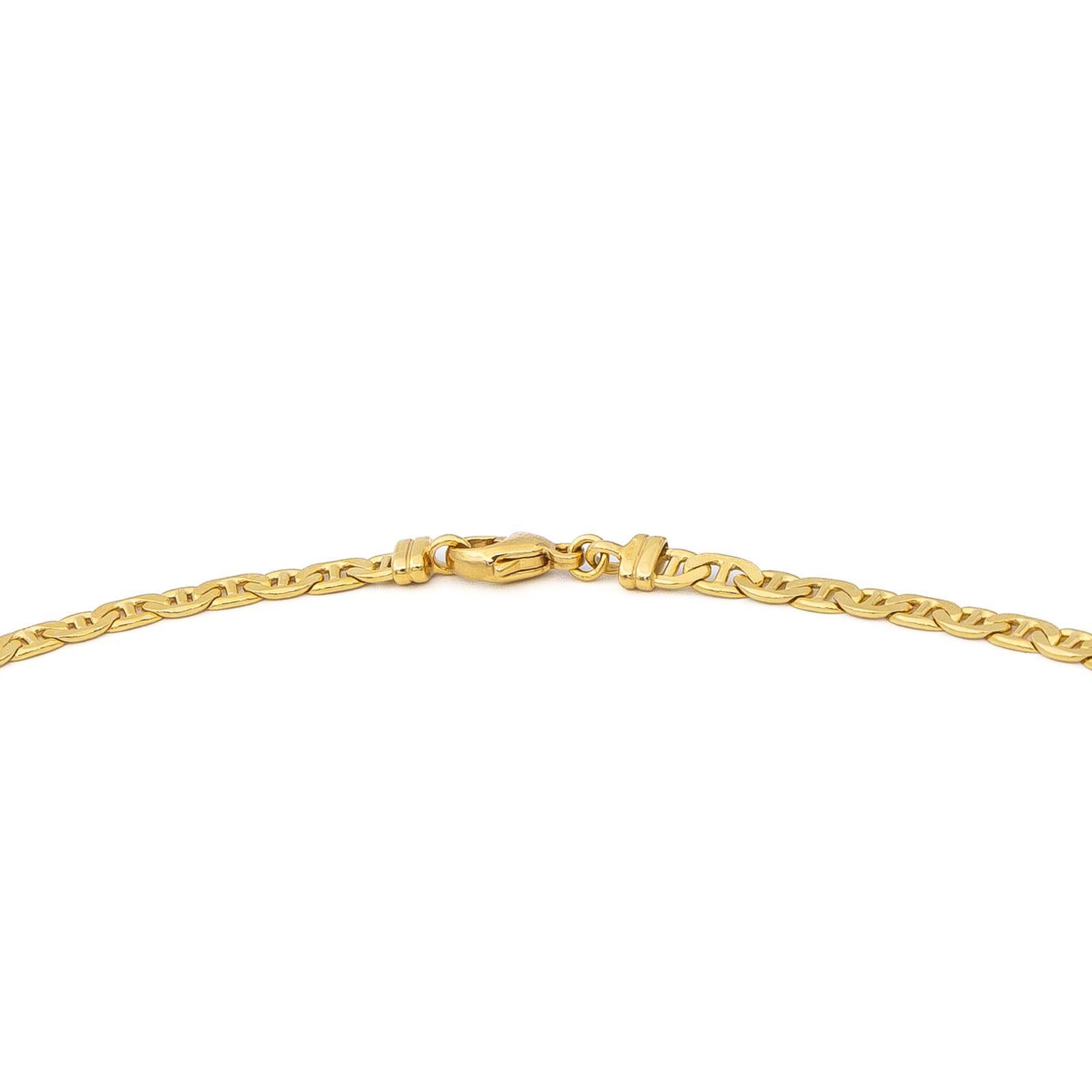 Women's Chain Necklace Yellow Gold For Sale