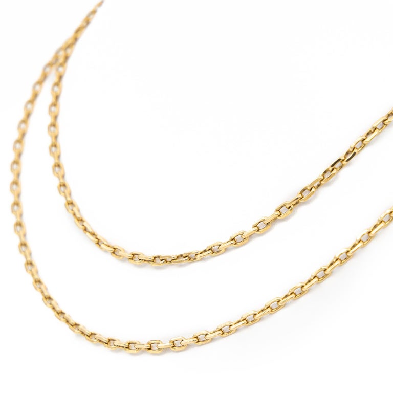 Chain Necklace Yellow Gold For Sale at 1stDibs