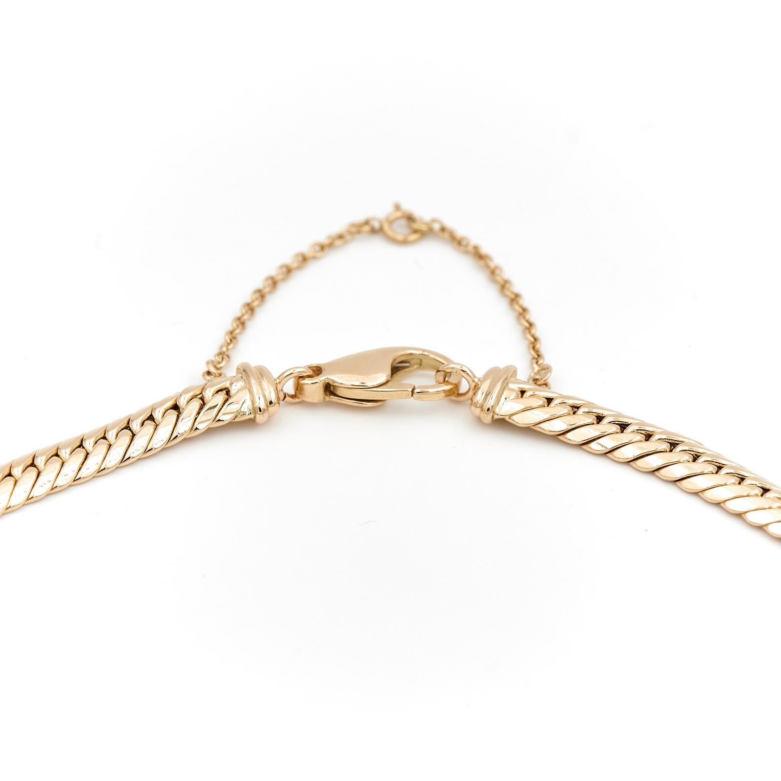 Kette Halskette Gelbgold Damen im Angebot
