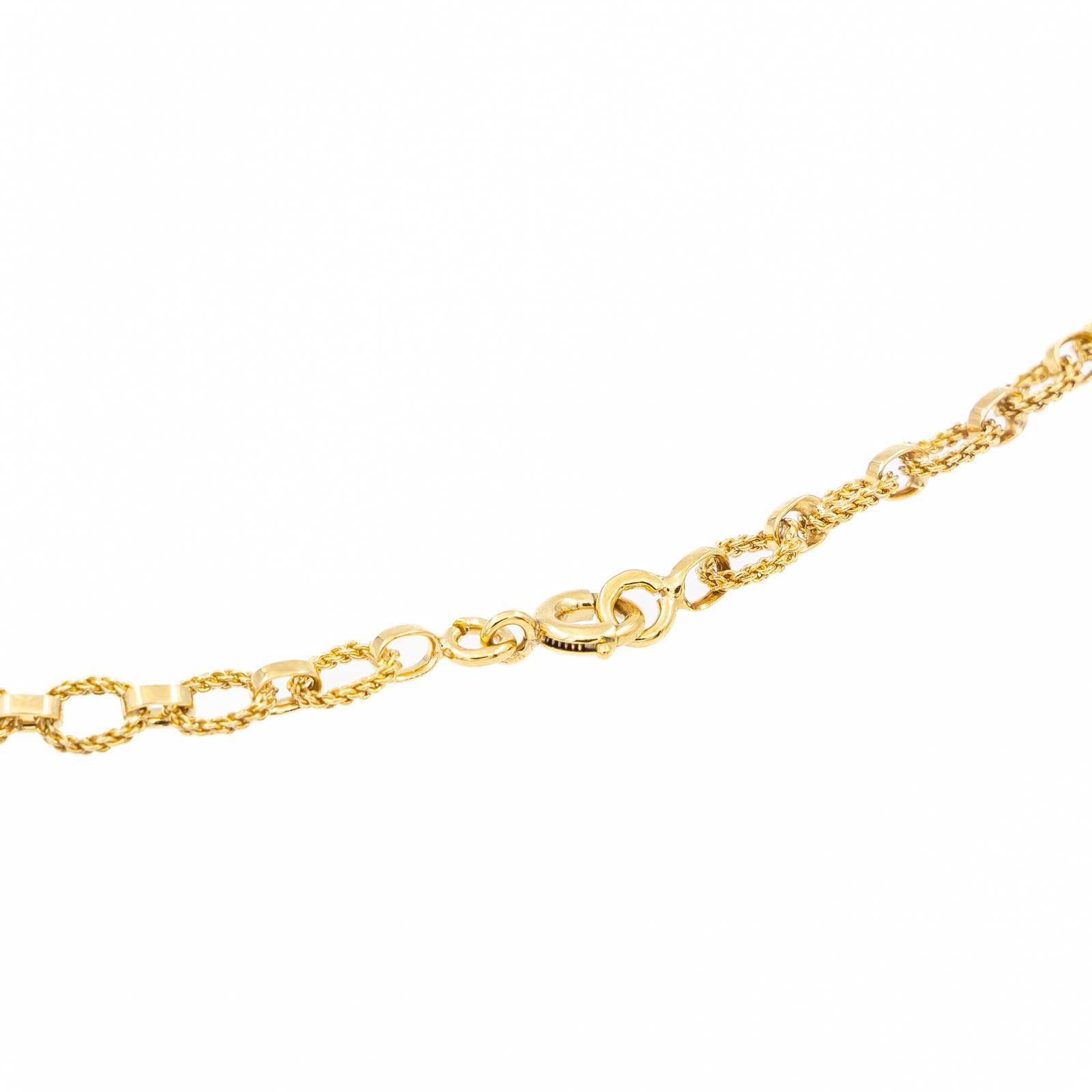 Donna Collana a catena in oro giallo in vendita