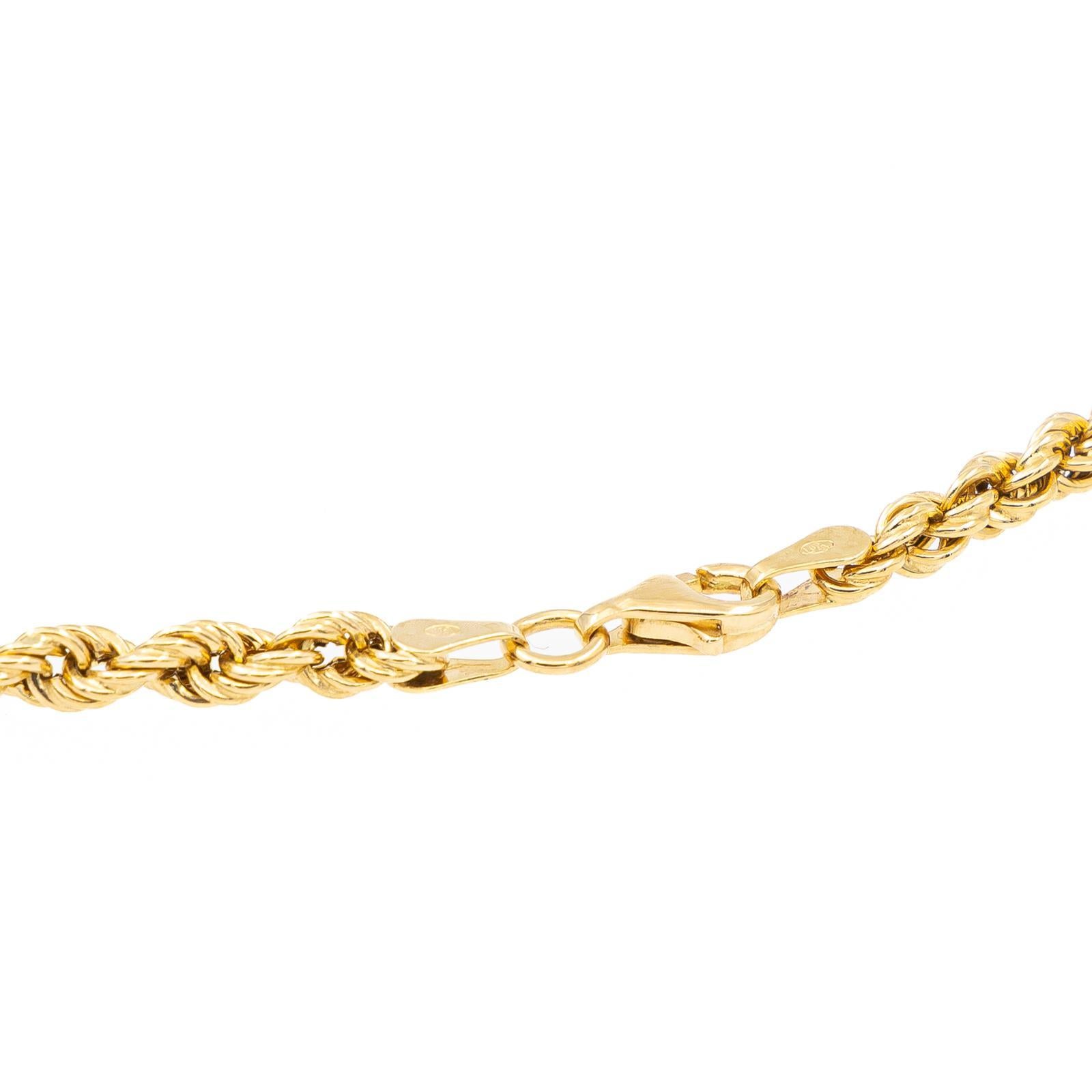 Chain Necklace Yellow Gold In Excellent Condition For Sale In PARIS, FR