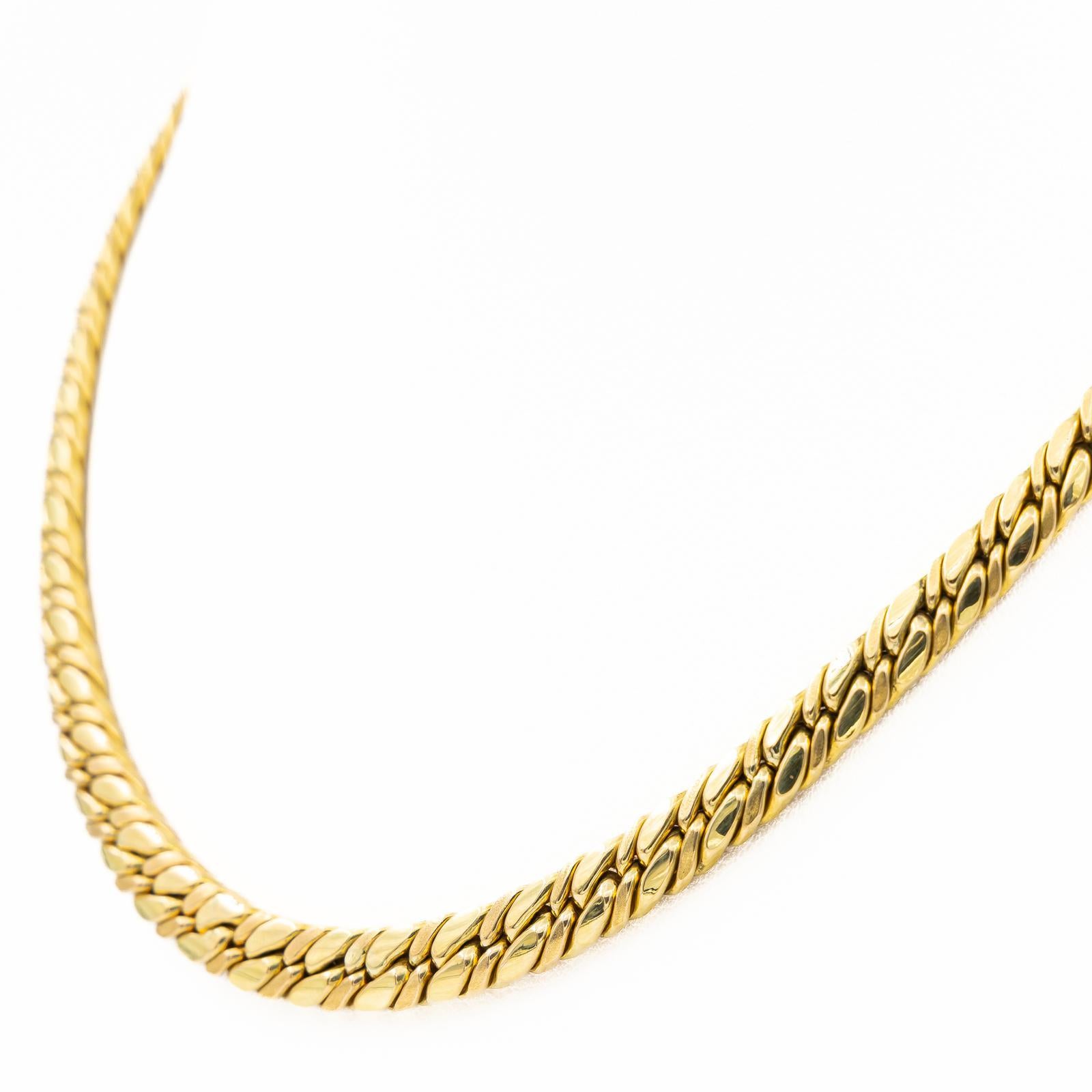 Chain Necklace Yellow Gold For Sale 1