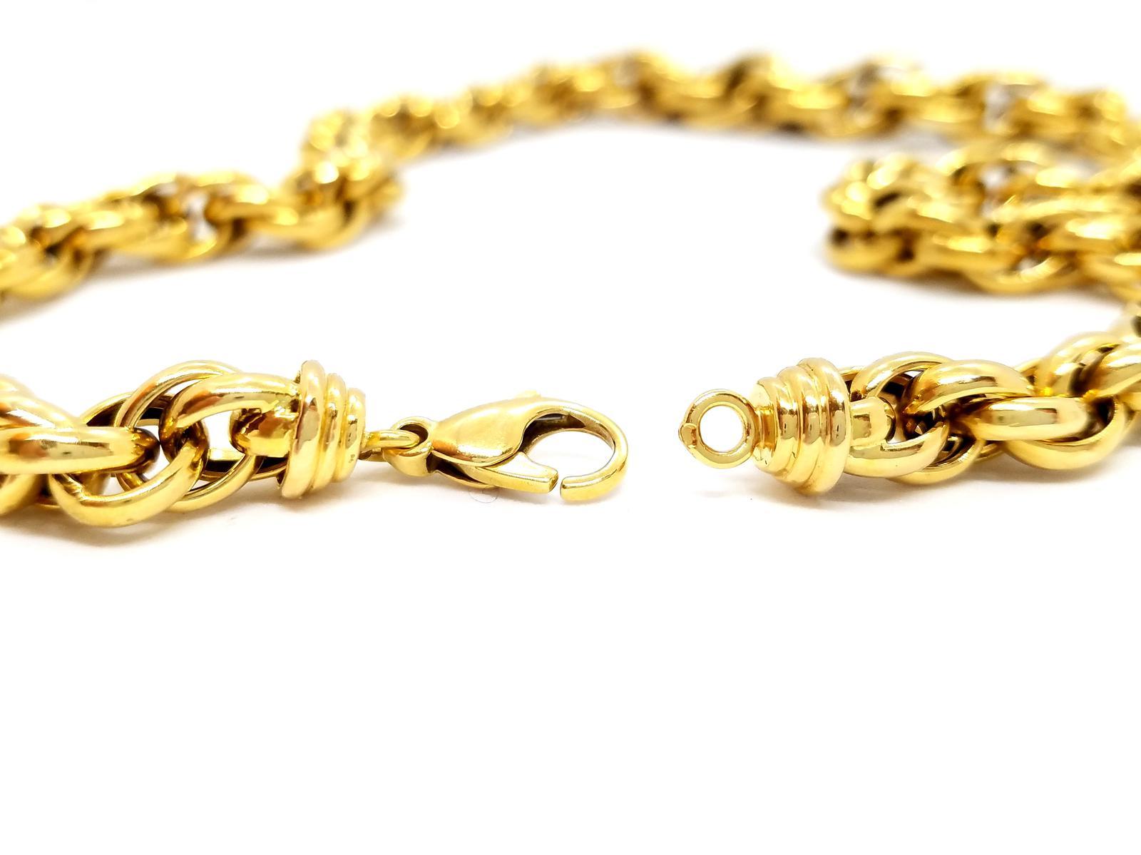 Chain Necklace Yellow Gold For Sale 2