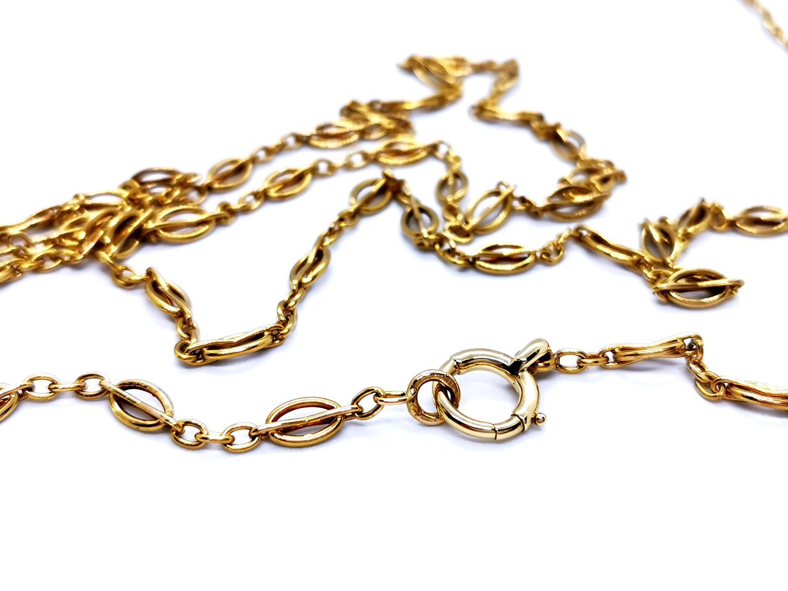 Chain Necklace Yellow Gold For Sale 2