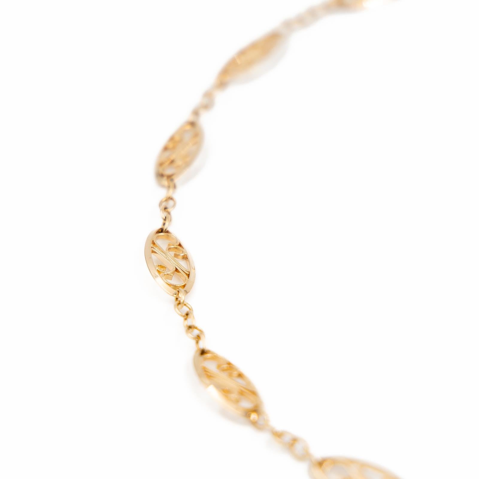 Kette Halskette Gelbgold im Angebot 2