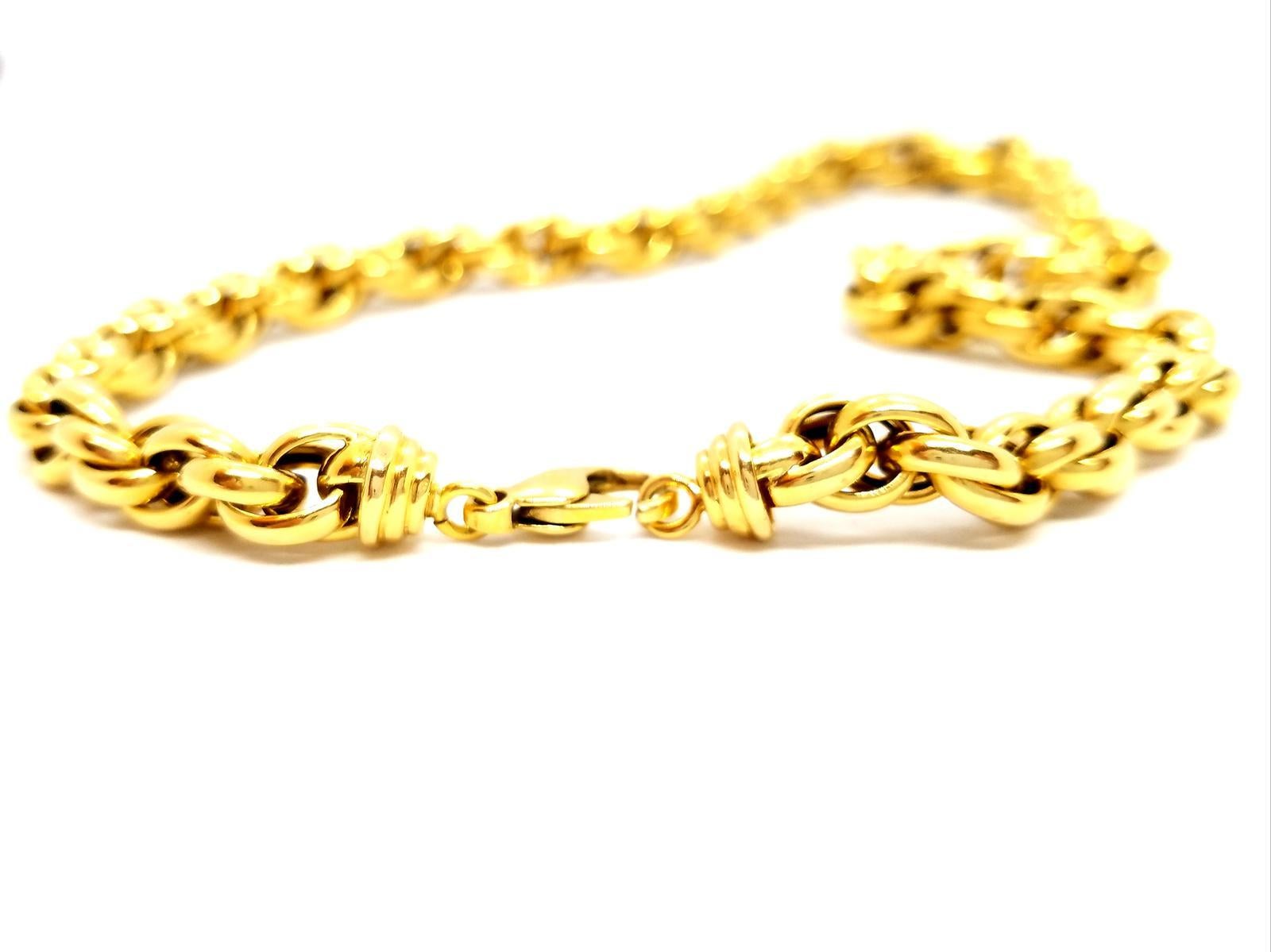 Chain Necklace Yellow Gold For Sale 3