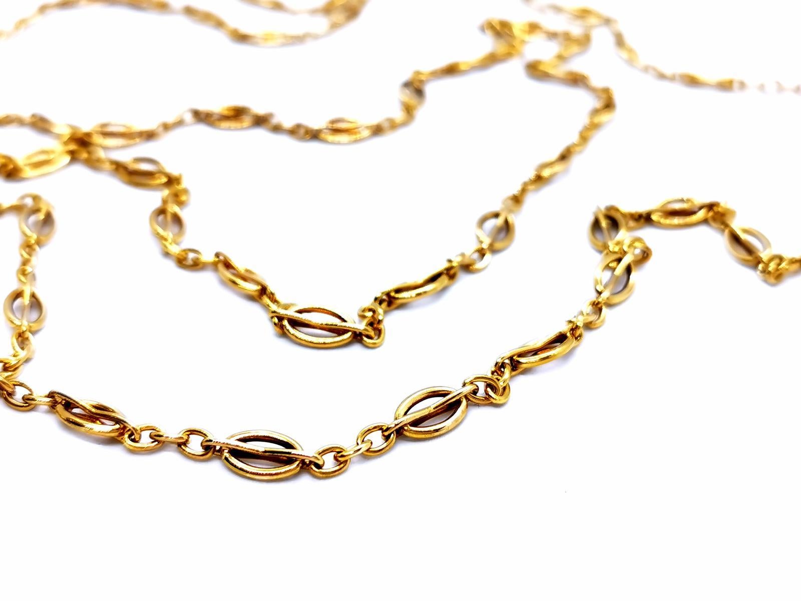 Chain Necklace Yellow Gold For Sale 3