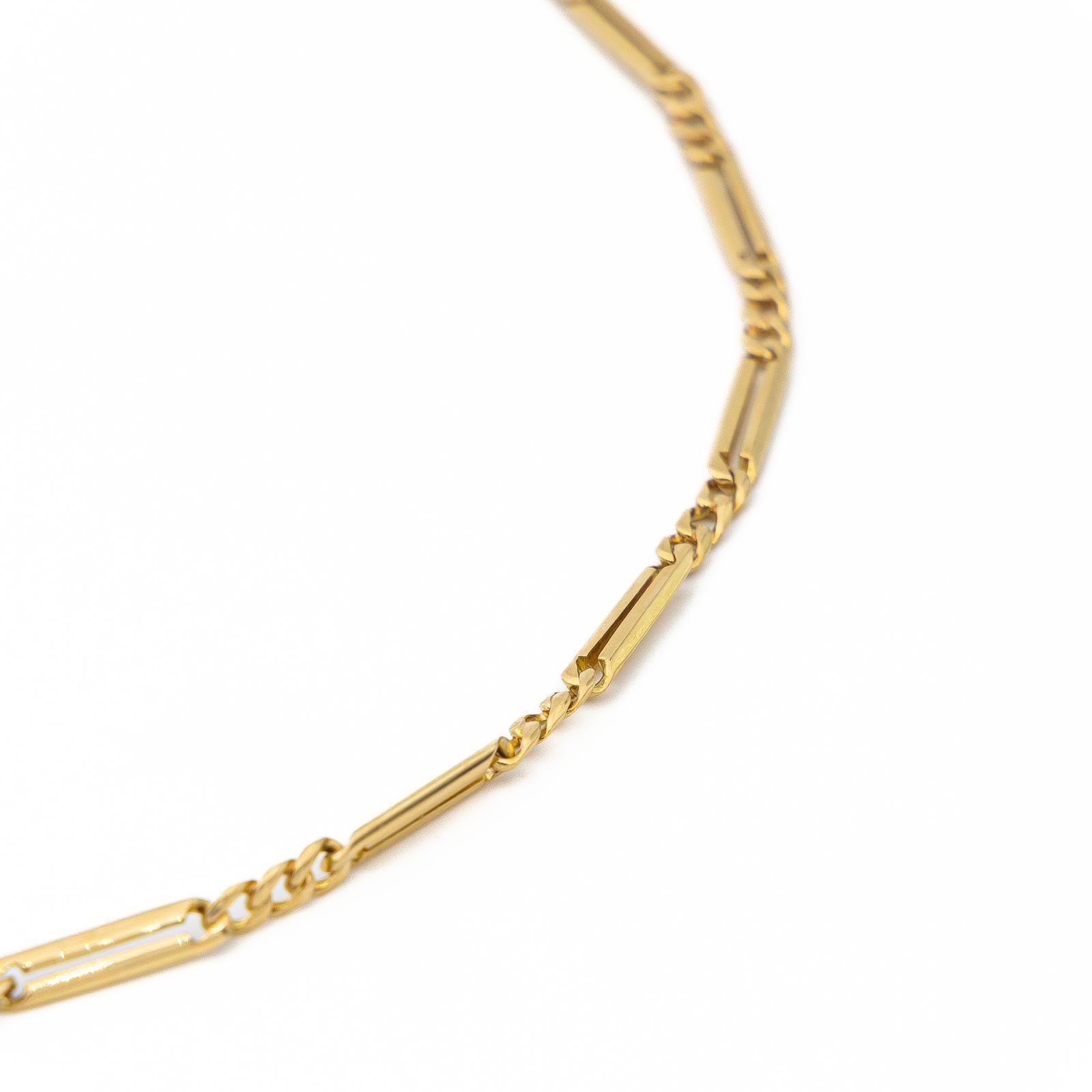 Collana a catena in oro giallo in vendita 3