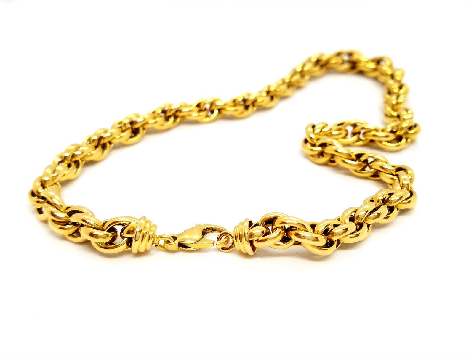 Kette Halskette Gelbgold im Angebot 4