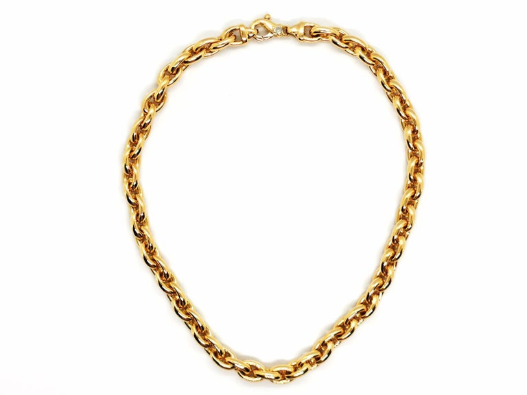 Chain Necklace Yellow Gold For Sale at 1stDibs