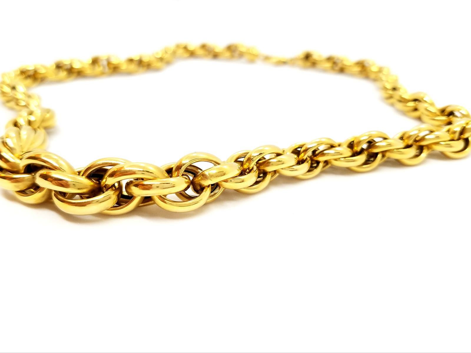 Chain Necklace Yellow Gold For Sale 5