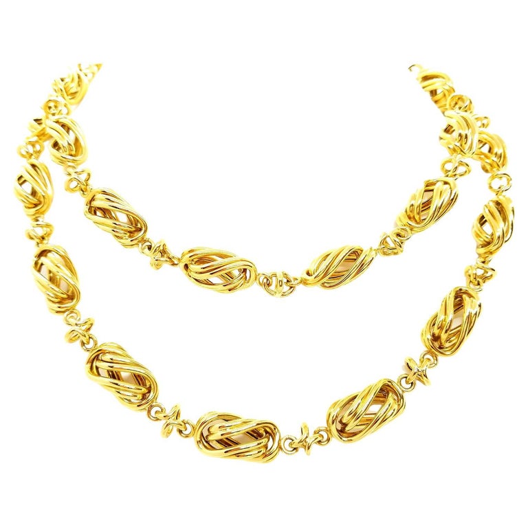 Chain Necklace Yellow Gold For Sale at 1stDibs